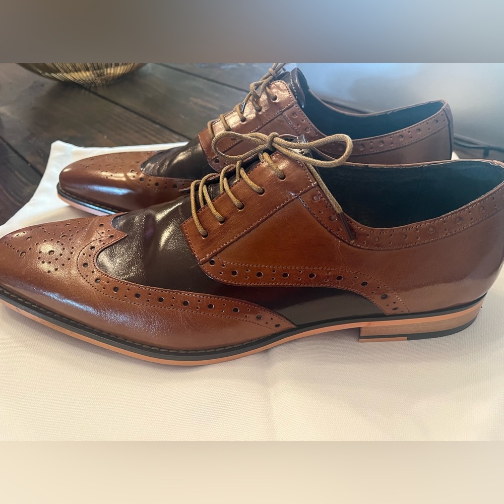 Stacy Adams men’s size 15 dress shoes wingtips oxfords